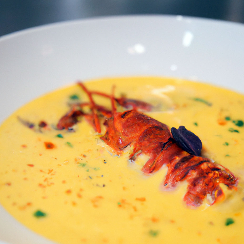 Home 1 Exquisite Lobster Bisque with Saffron Infusion