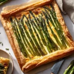 Asparagus Puff Pastry Tart (Flaky, Crisp, and Perfectly Layered) 2 asparagus puff pastry tart with flaky crust and creamy cheese