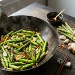 Asparagus Stir Fry (Fast, Crisp, and Flavor-Balanced) 2 asparagus stir fry with garlic ginger and glossy sauce