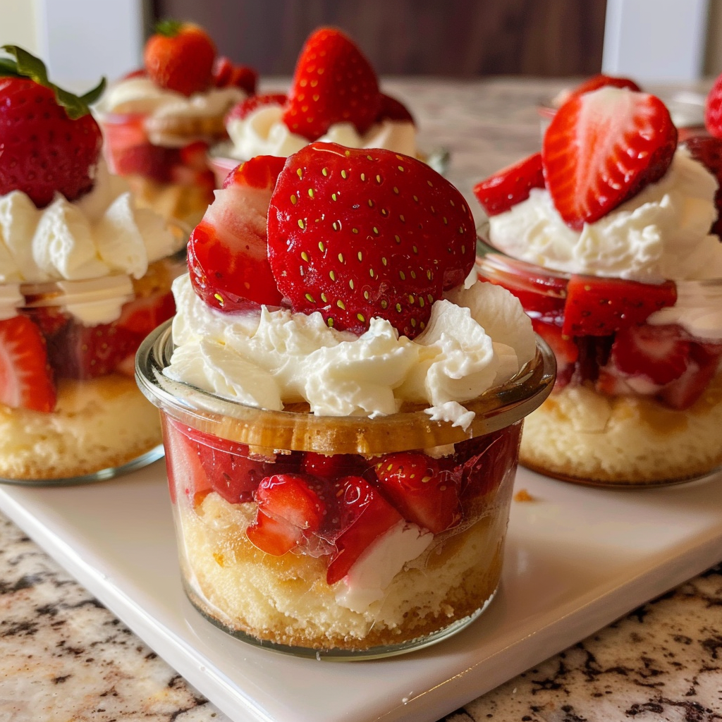 Strawberry Shortcake Cups: A Portable Dessert