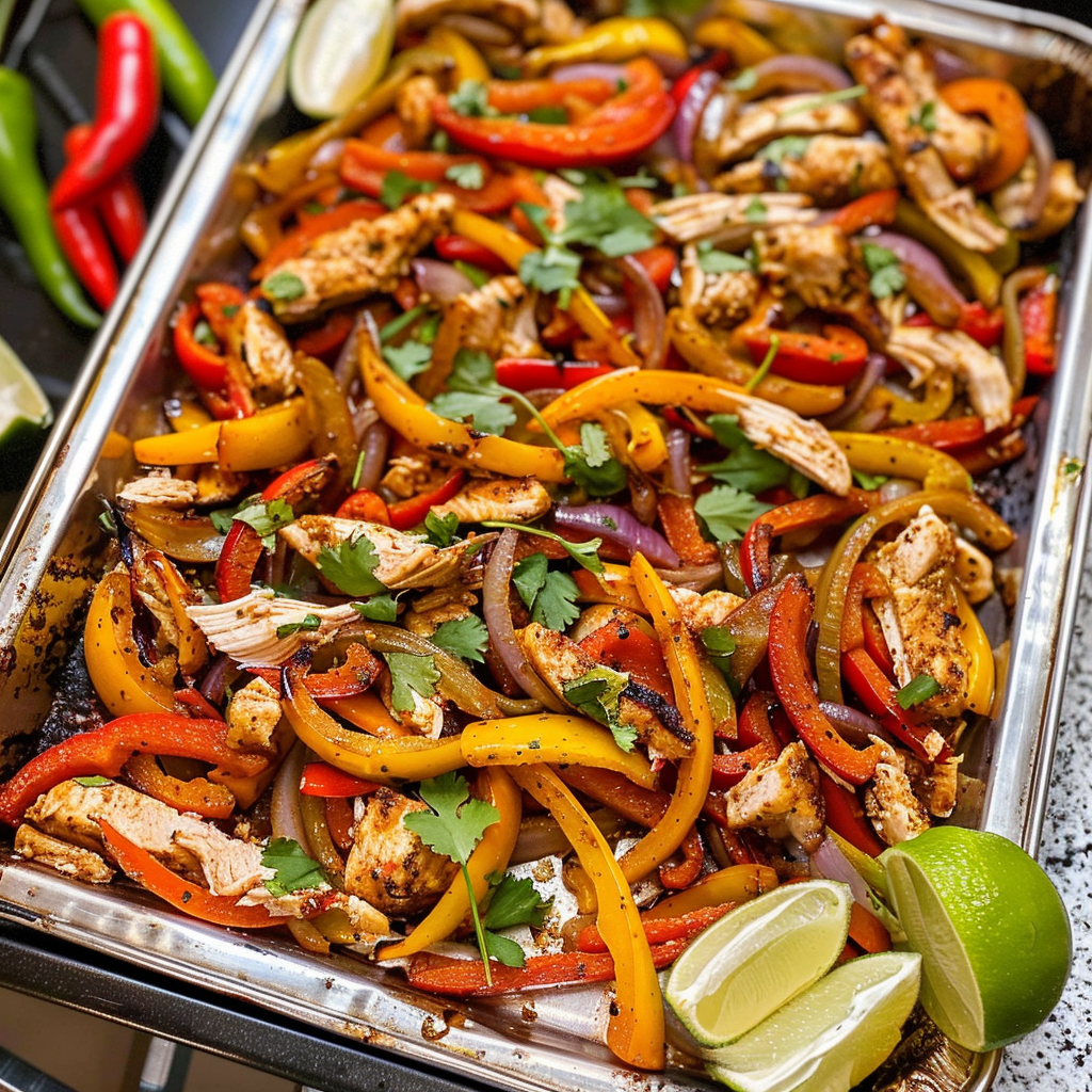 Sheet Pan Chicken Fajitas Easy Recipe