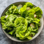 A Perfectly Simple Butter Lettuce Salad with Tangy Dressing