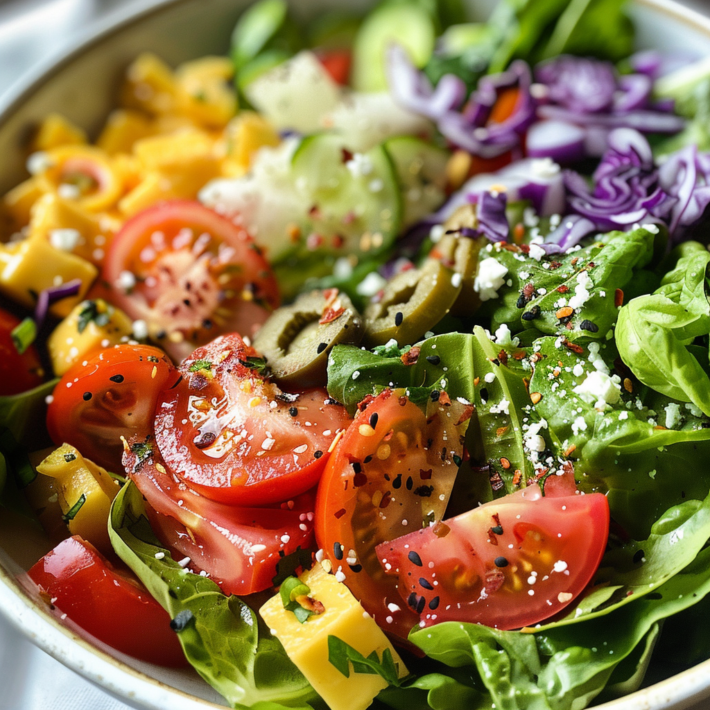 Farmers Market Salad Recipe with Blueberries and Herbs
