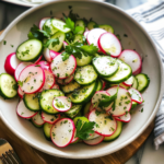 Crisp Cucumber Radish Salad Recipe