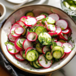 Crisp Radish Cucumber Salad for Spring