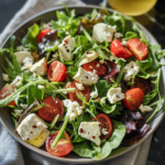 Goat Cheese Spring Salad with Strawberries & Almonds