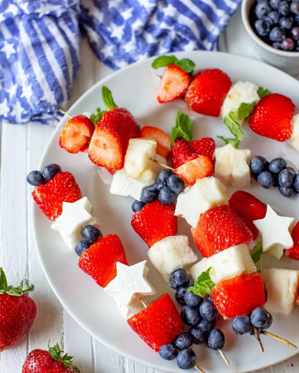4th of July Fruit Kabobs